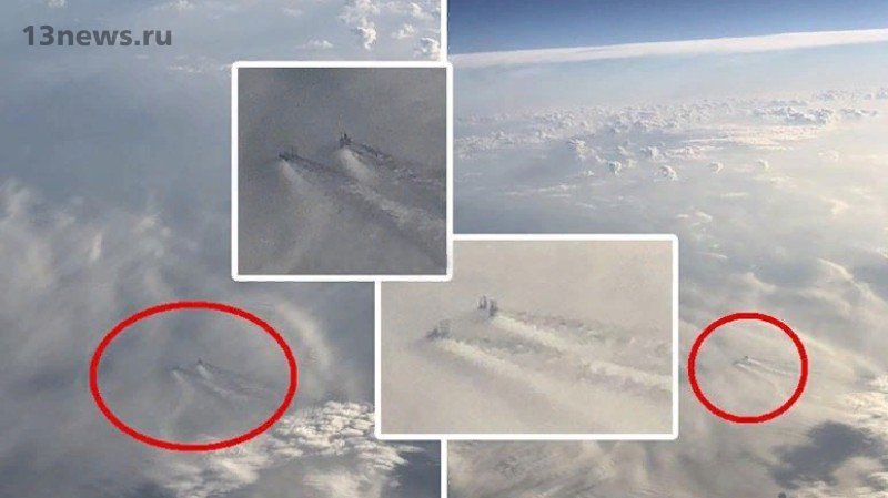 Странные сооружения в облаках над Флоридой обнаружили пассажиры самолёта