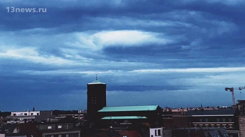 В Бельгии появилось вращающиеся облако, которое напугало людей