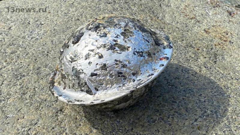 На пляже в Норвегии обнаружили странный симметричный объект
