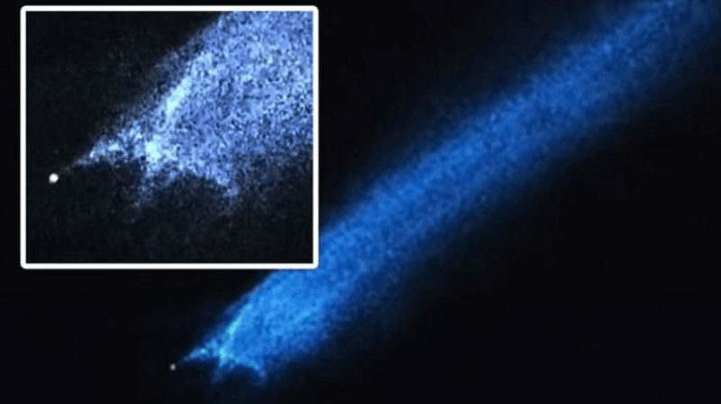 В космосе на огромной скорости пролетел загадочный Х-образный объект