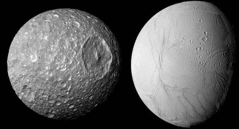 Обнаружены доказательства существования внутреннего океана на маленькой луне Сатурна