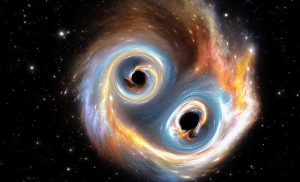 Темная материя может быть движущей силой слияния черных дыр